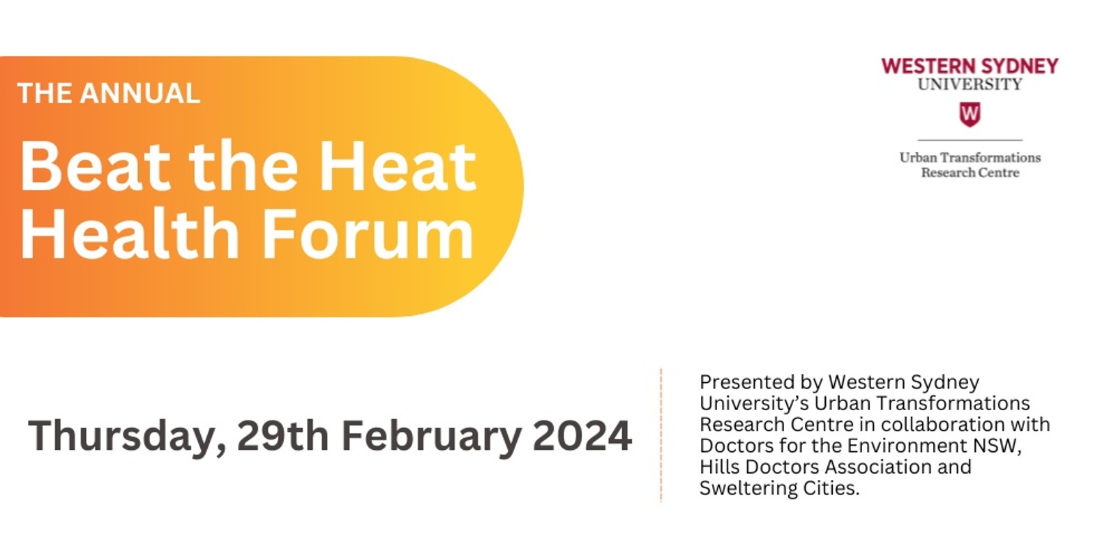 Banner image for Beat the Heat Health Forum