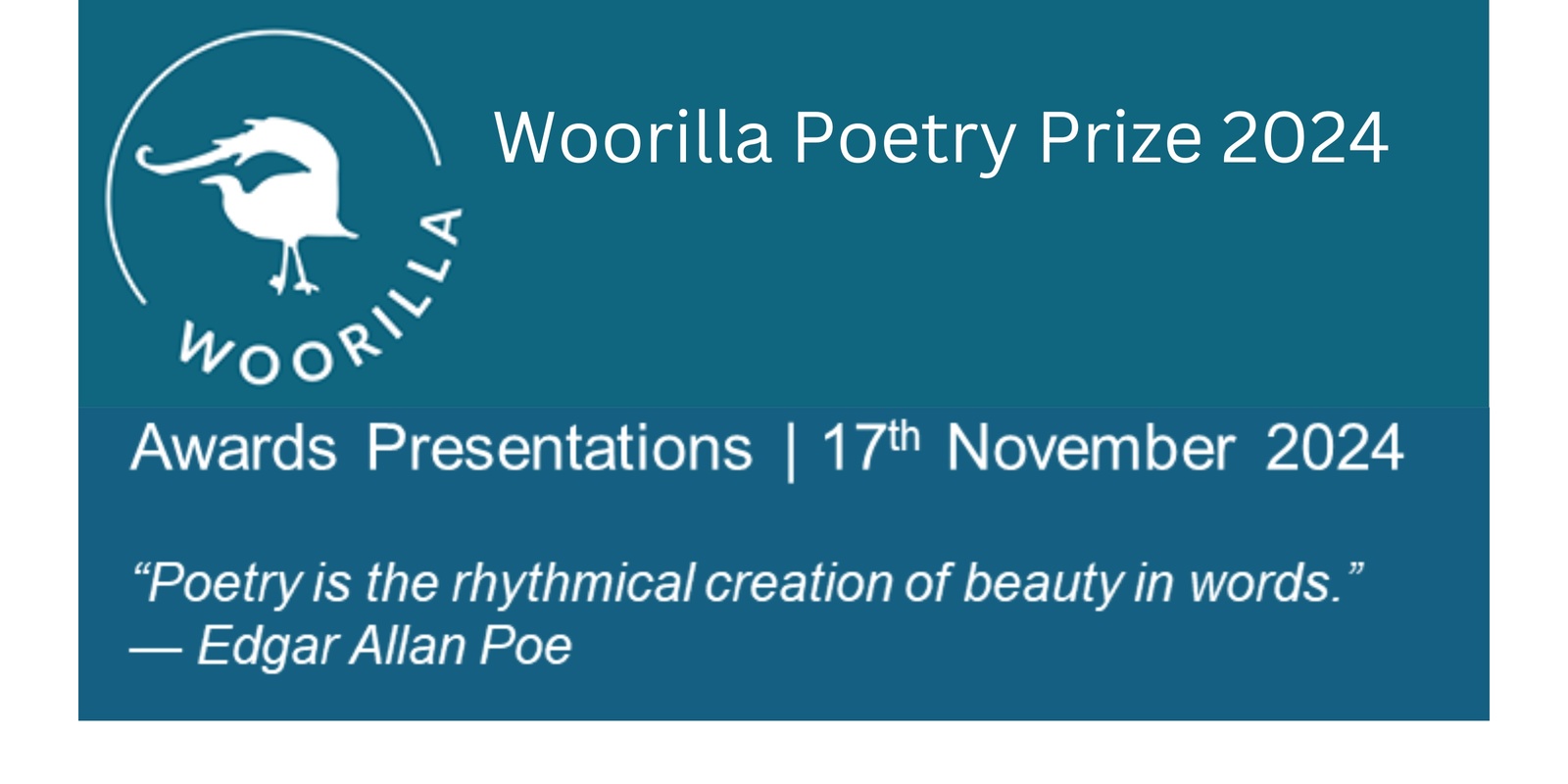 Banner image for Woorilla Poetry Prize 2024 Awards