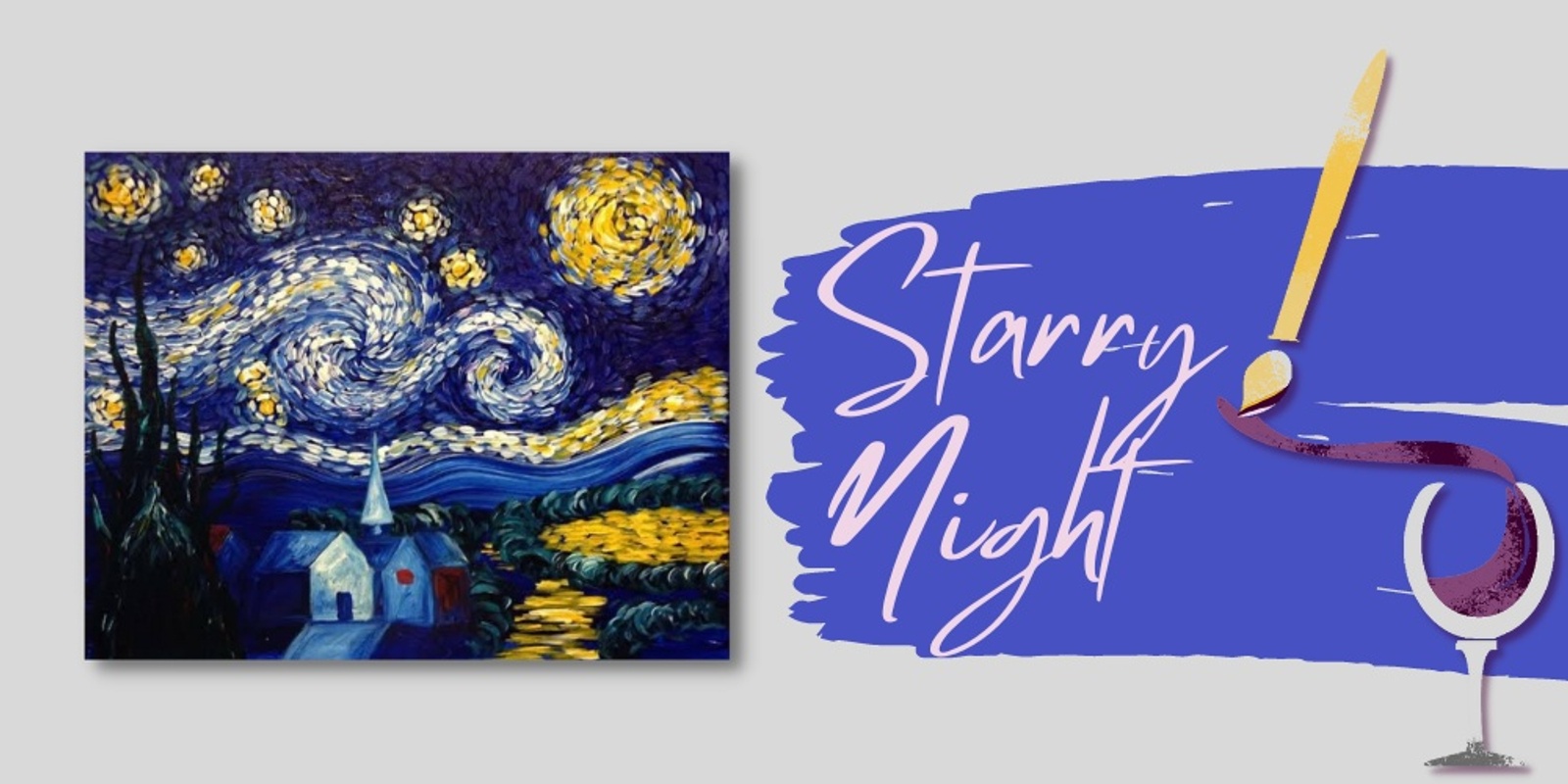 STARRY NIGHT Non-alcoholic Paint & Sip | Outpour Studio, Berwick