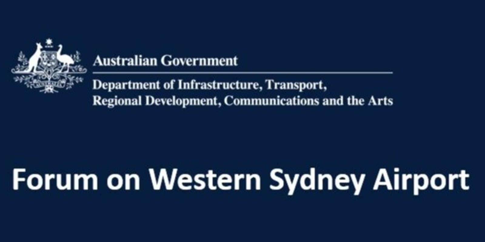 Banner image for Forum on Western Sydney Airport - Open Meeting 