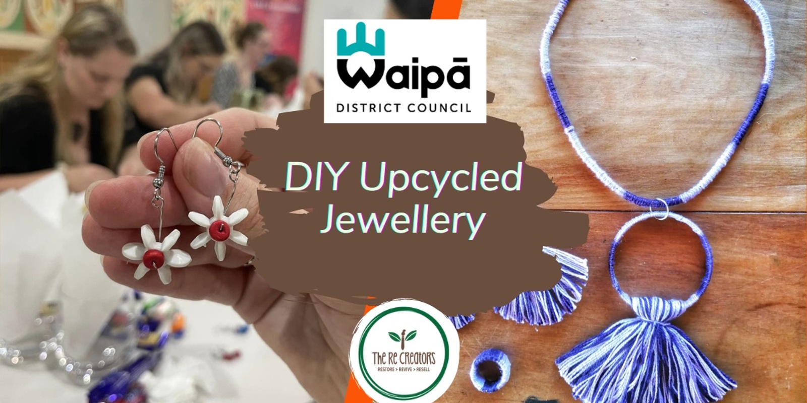 Banner image for DIY Upcycled Jewellery, Taylor Made Community Space, Saturday, 22 June, 10.00 am- 12.00 pm