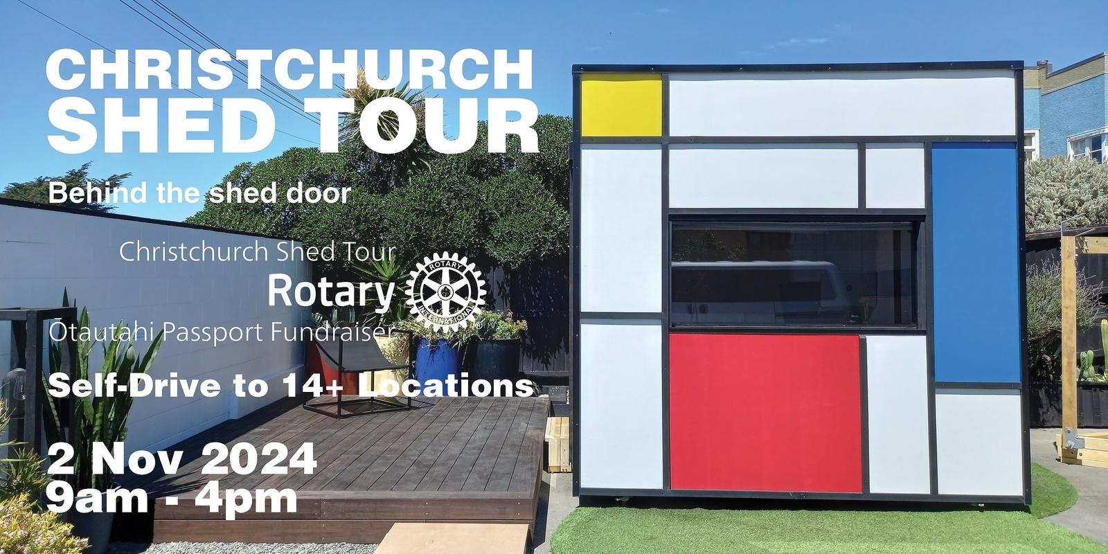 Banner image for Christchurch Shed Tour - Behind the Shed Door