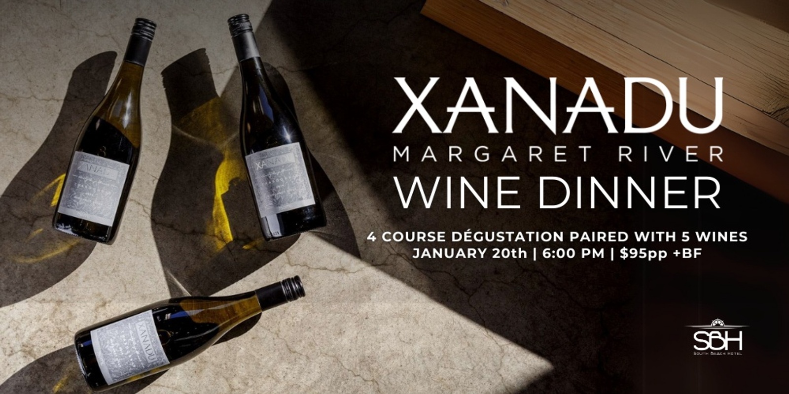 Banner image for Xanadu Wine Dinner at SBH