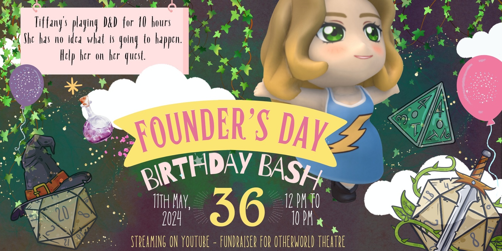 Banner image for FOUNDERS DAY! An Otherworld Theatre Online Fundraiser