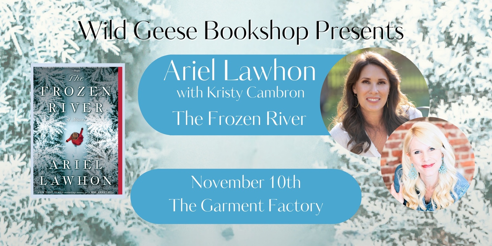 Banner image for Ariel Lawhon at The Garment Factory in conversation with Kristy Cambron