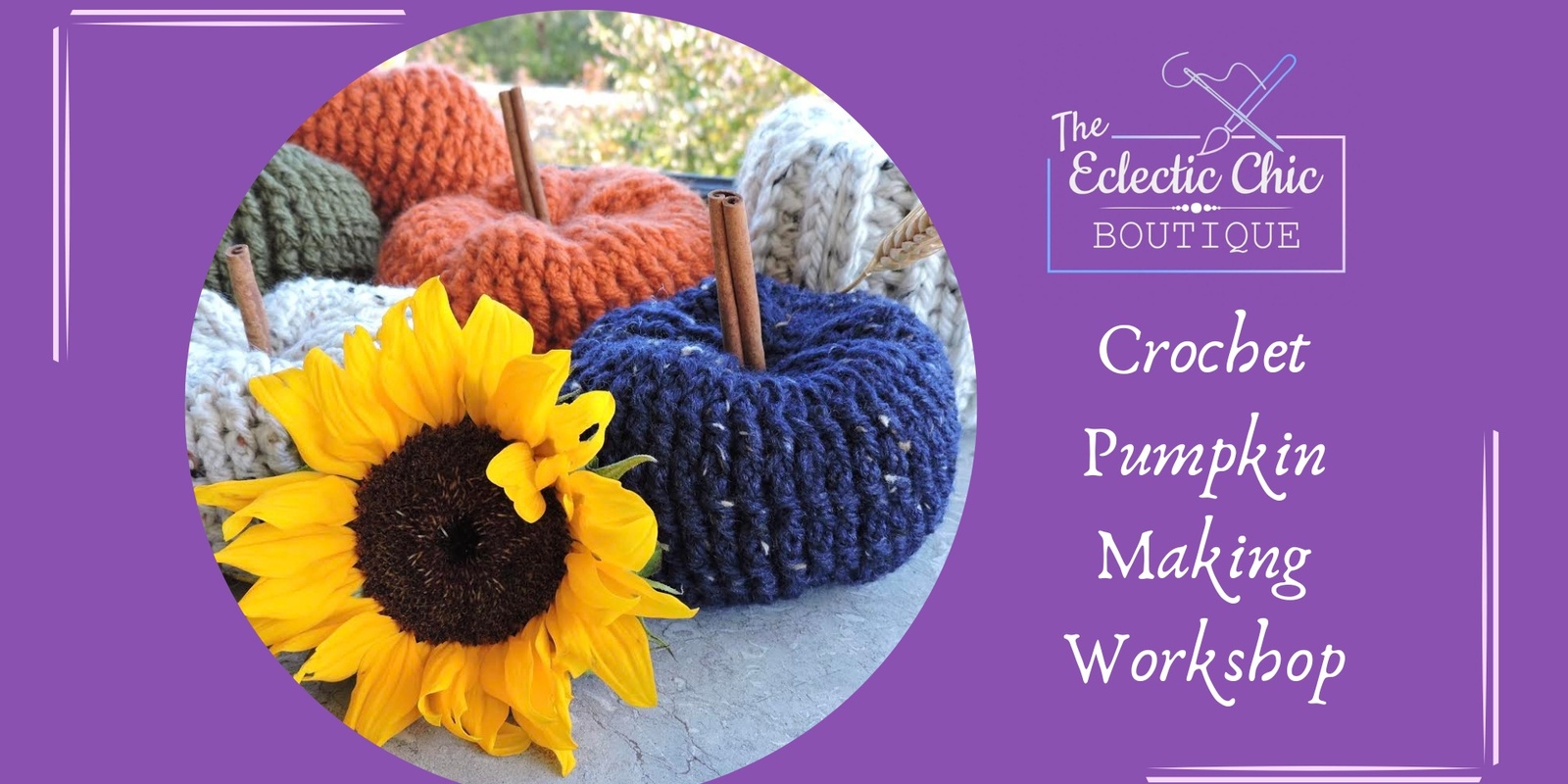 Banner image for Crochet Pumpkin Making Workshop