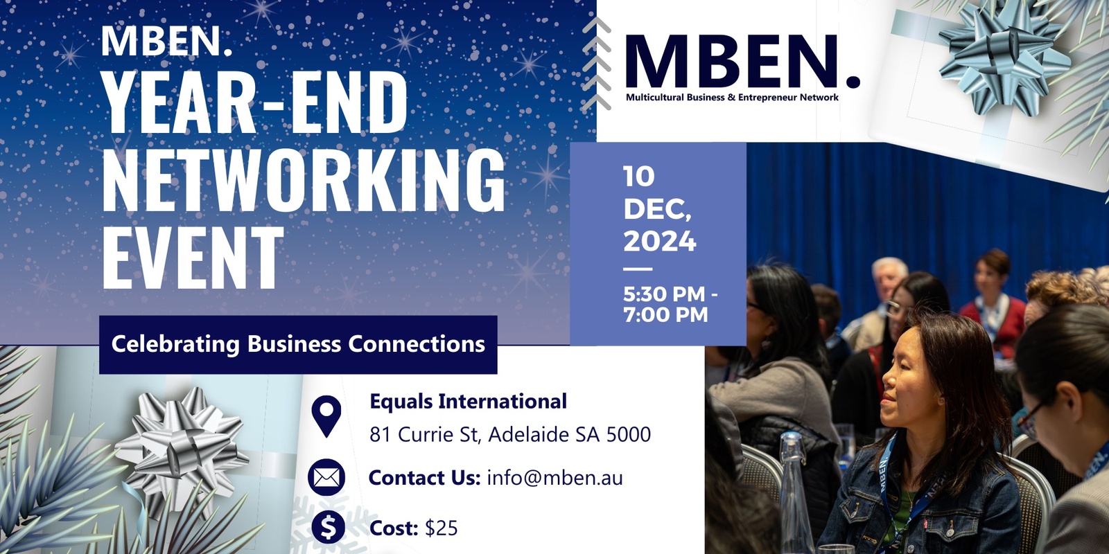 Banner image for MBEN Year-End Networking Event: Celebrating Business Connections