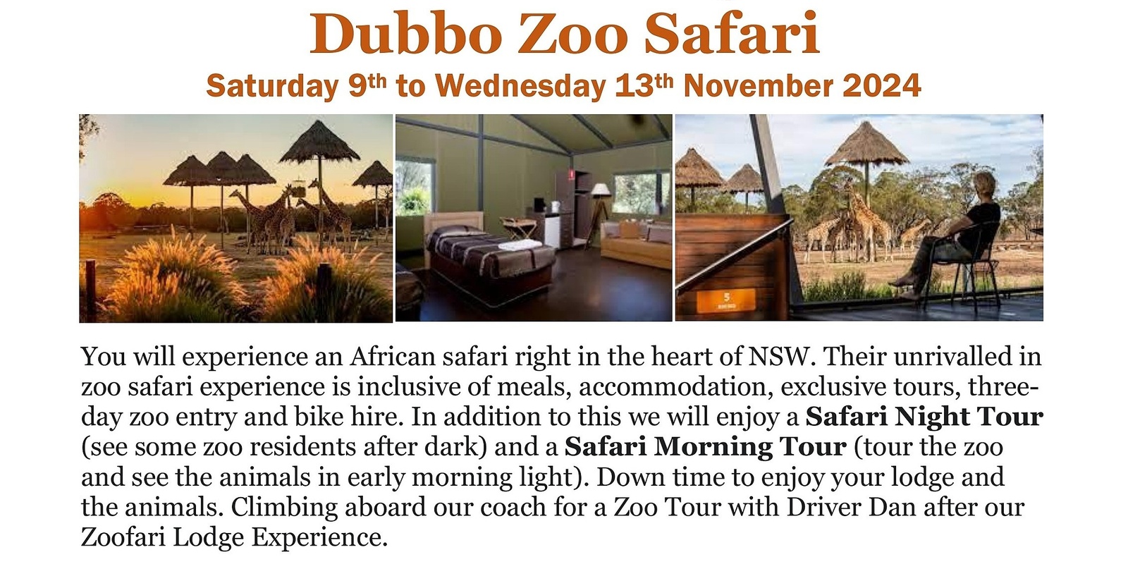 Banner image for Dubbo Zoofari