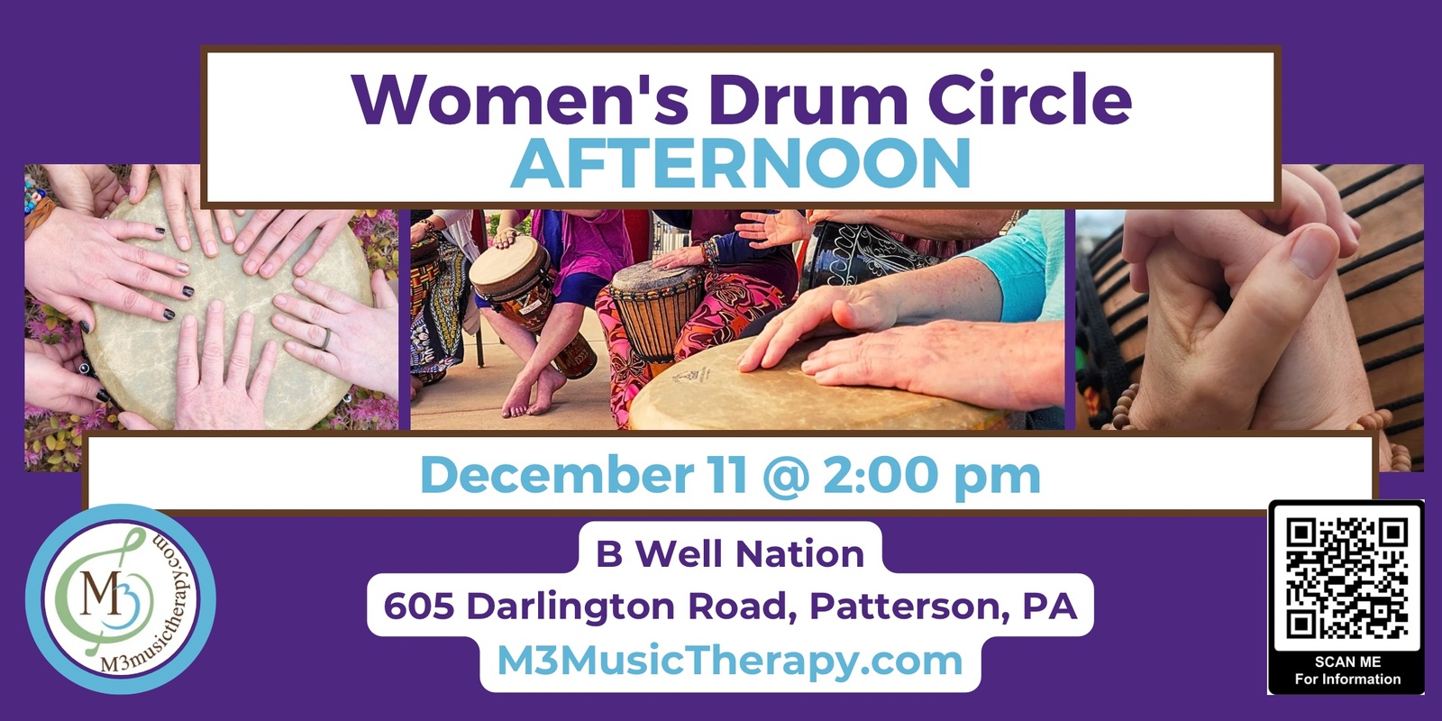 Banner image for Womens' Drum Circle - Dec (Afternoon)