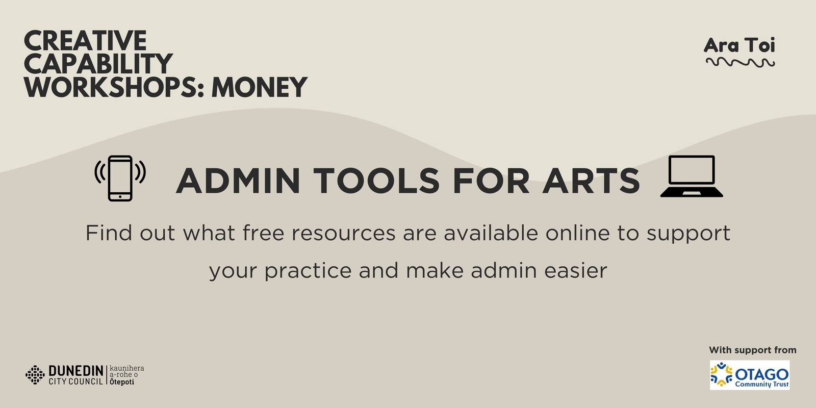 Banner image for Admin Tools for Arts