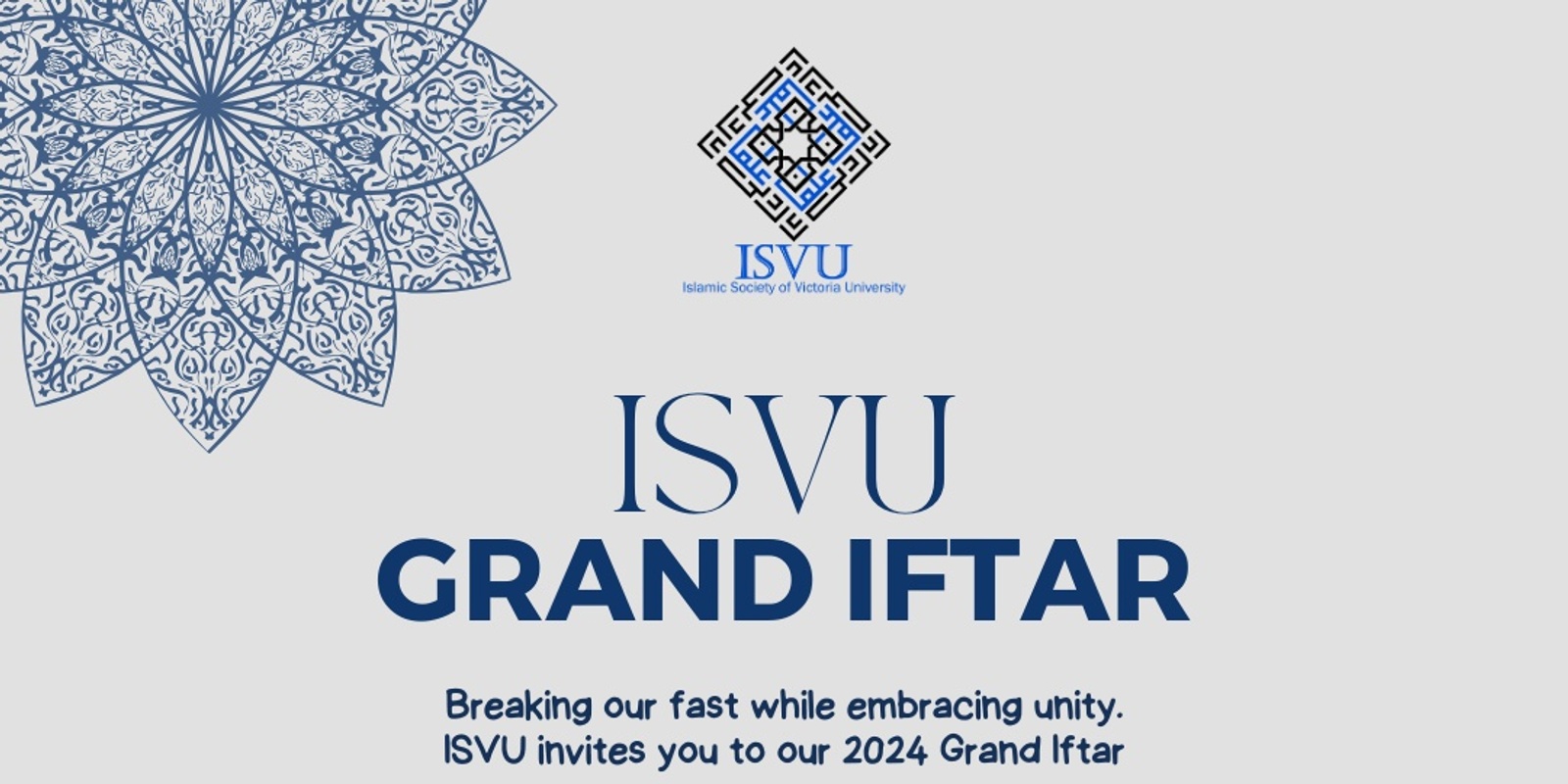 Banner image for ISVU's Grand Iftar Reception