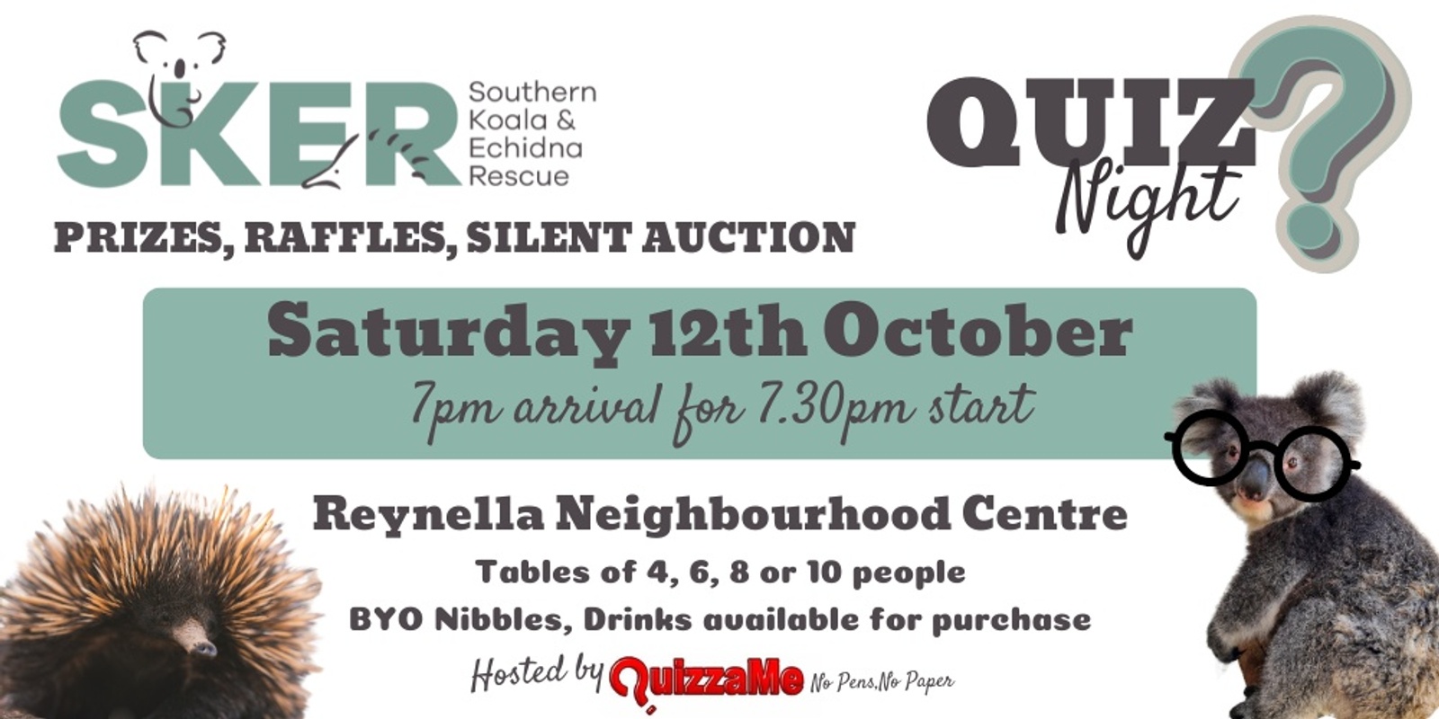 Banner image for Southern Koala & Echidna Rescue Quiz Night