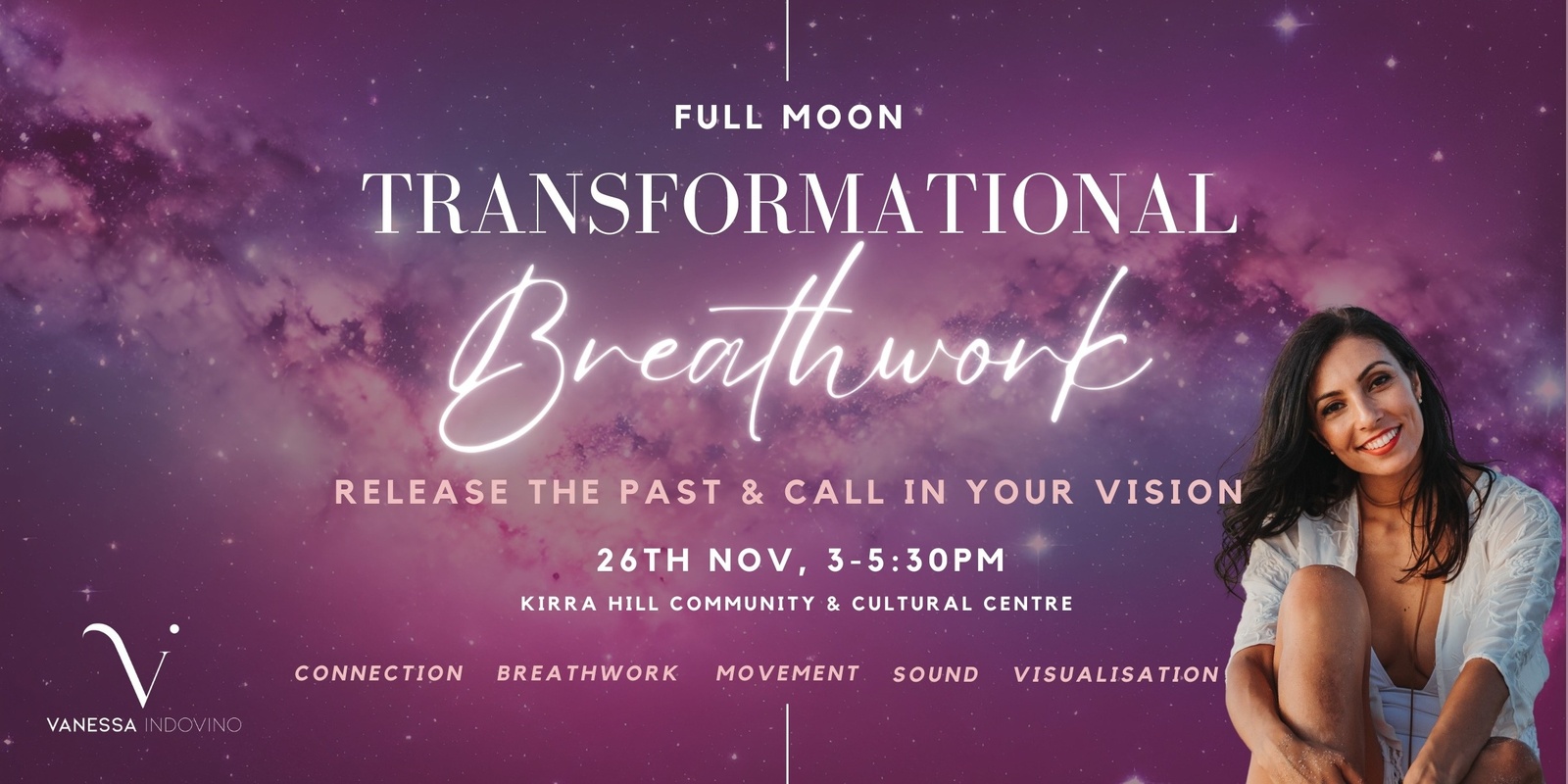 Banner image for Transformational Breathwork ~ Release The Past & Call In Your Vision