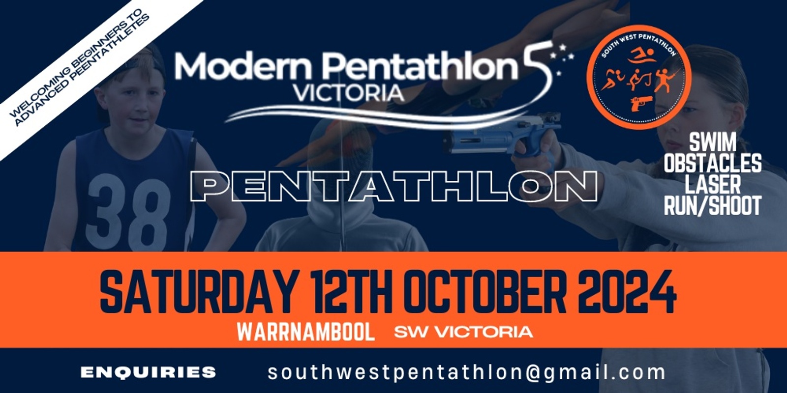 Banner image for Modern Pentathlon Victoria - Warrnambool Event Oct 2024