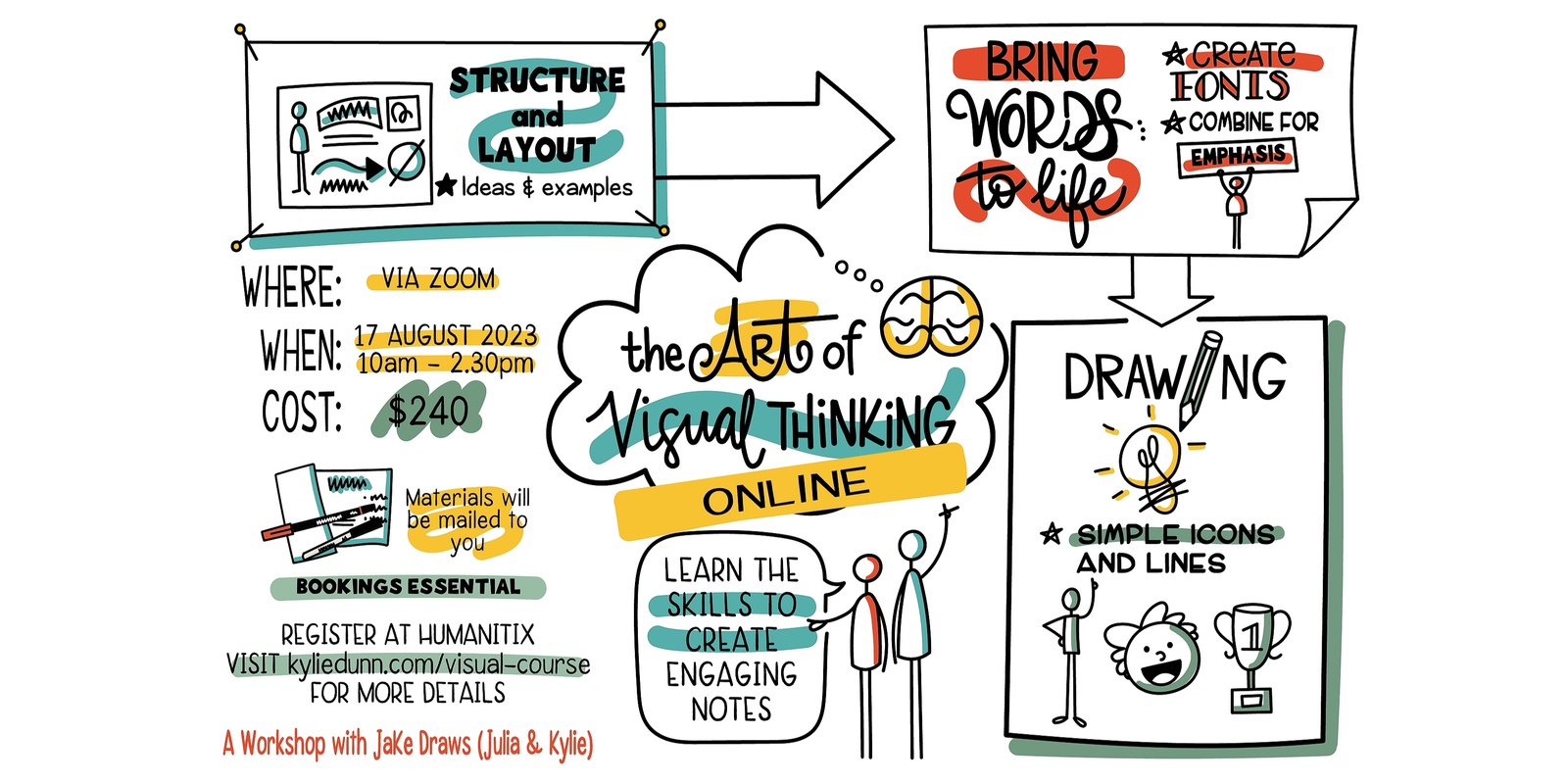 ONLINE** Visual Note-taking Basics (for adults) - Aug 2023