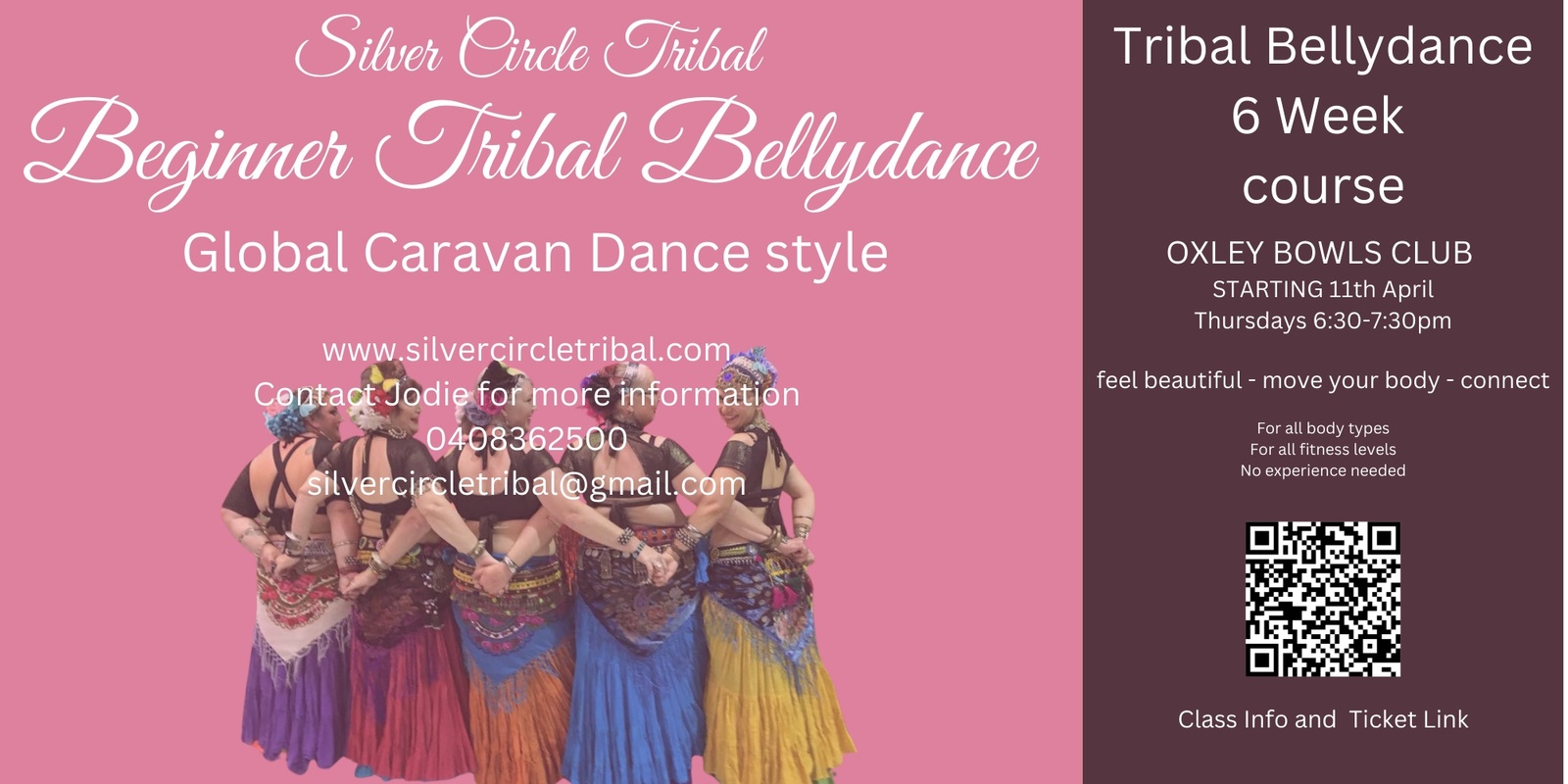 Banner image for Beginner Tribal Bellydance 6 Wk Course From 11th April 2024 - OXLEY 