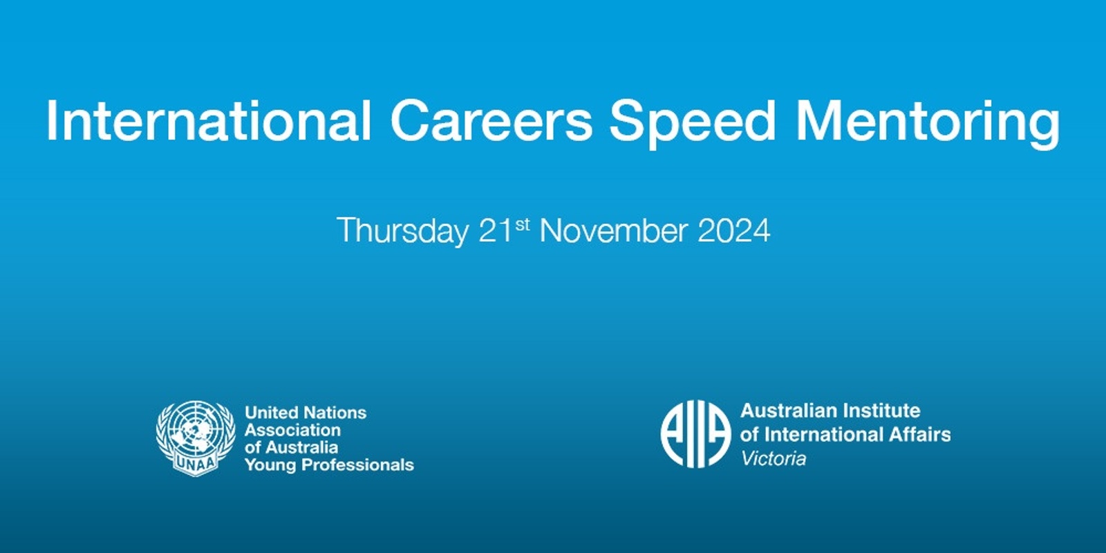 Banner image for International Careers Speed Mentoring