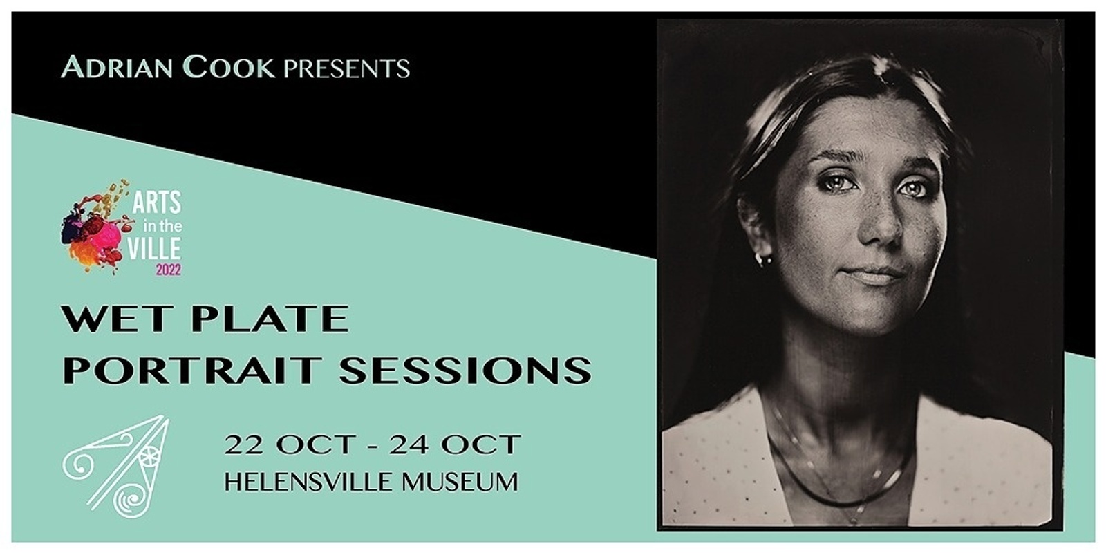Banner image for Arts in the Ville 2022: Wet Plate Portrait Sessions