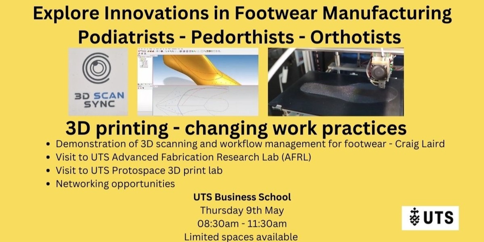Banner image for Explore Innovations in Footwear Manufacturing (3D - scan | Design | Print)