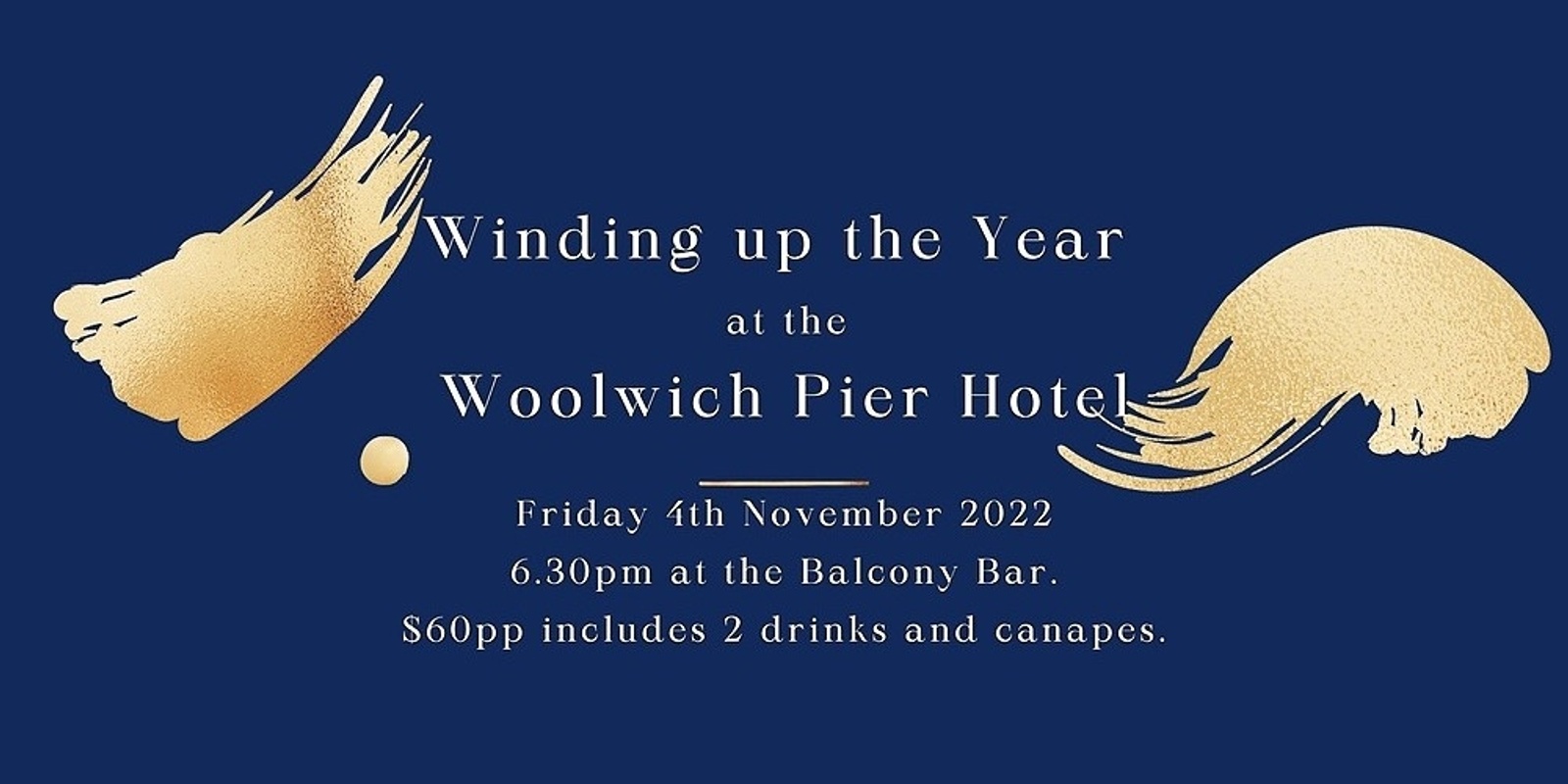 Banner image for Winding up the year at the Woolwich Pier Hotel