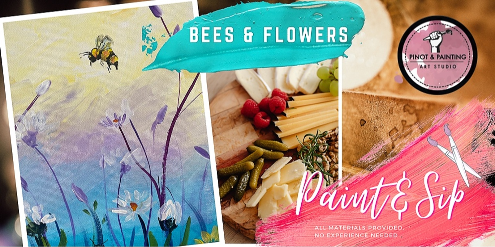 Banner image for Bumble bees & Flowers - Social Art @ Maylands Studio