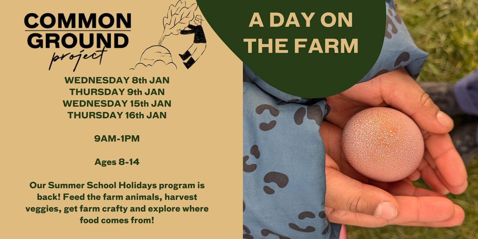 Banner image for January 2025 School Holiday Program - A Day on the Farm