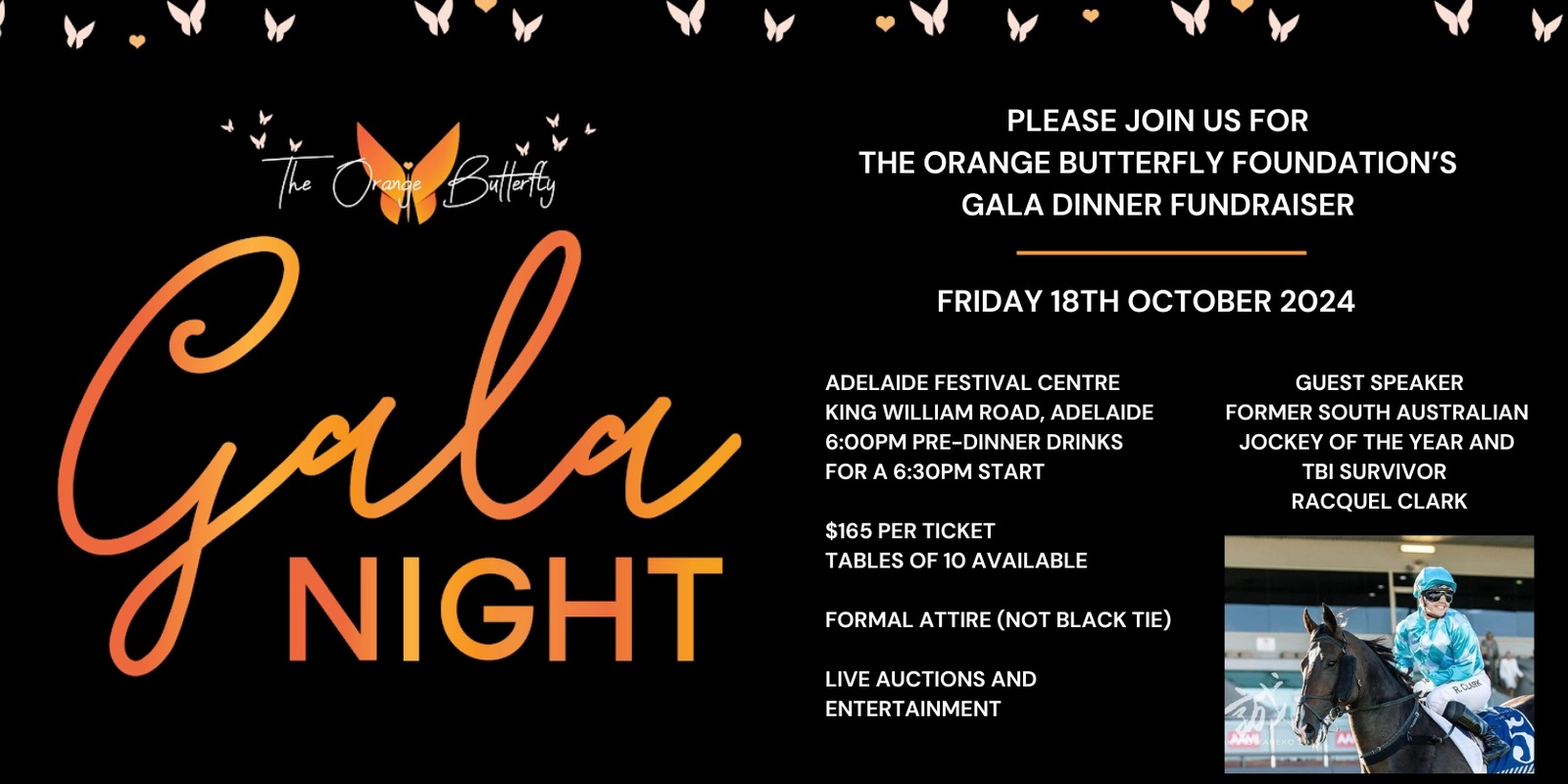 Banner image for The Orange Butterfly Foundation's Gala Fundraiser 2024