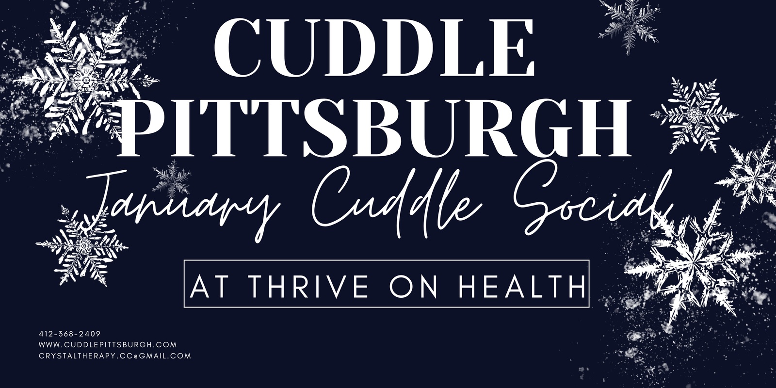 Banner image for January Cuddle Social at Thrive on Health!