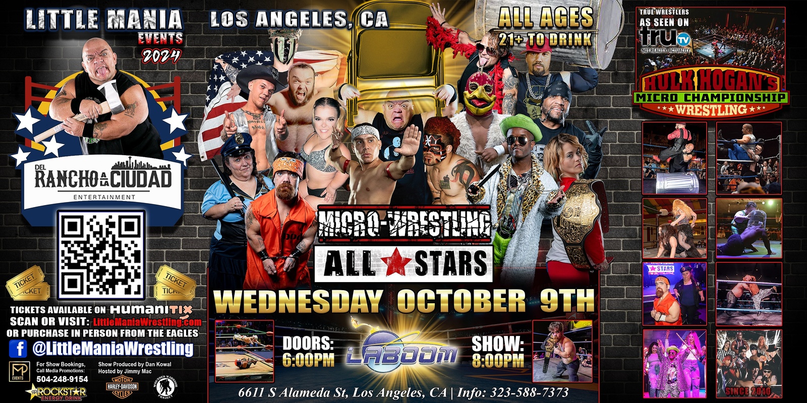 Banner image for Los Angeles, CA - Micro-Wrestling All * Stars Show #2: Little Mania Rips Through the Ring!