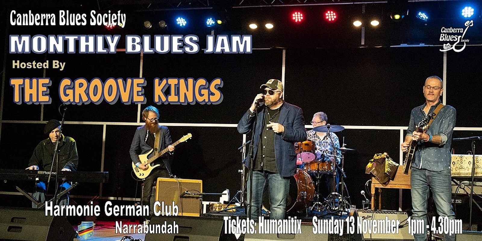 Banner image for CBS November Blues Jam hosted by The Groove Kings