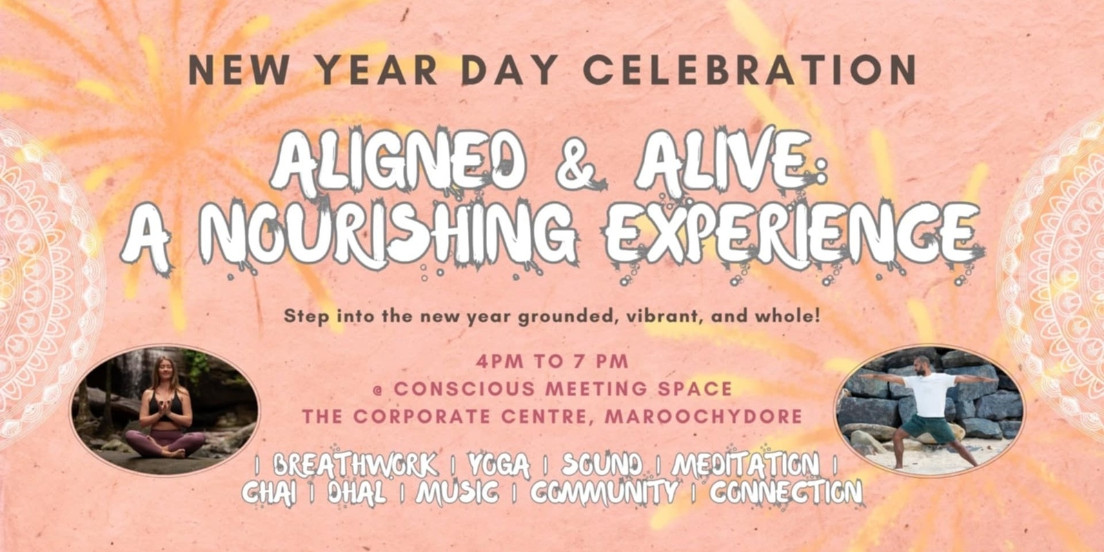 Banner image for Aligned & Alive - A New Year Yoga & Nourishment Experience 