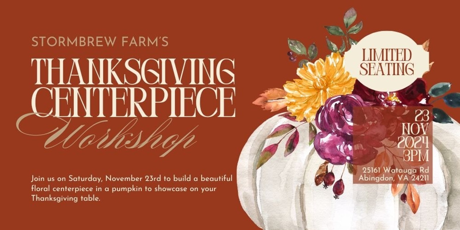 Banner image for Thanksgiving Centerpiece Workshop