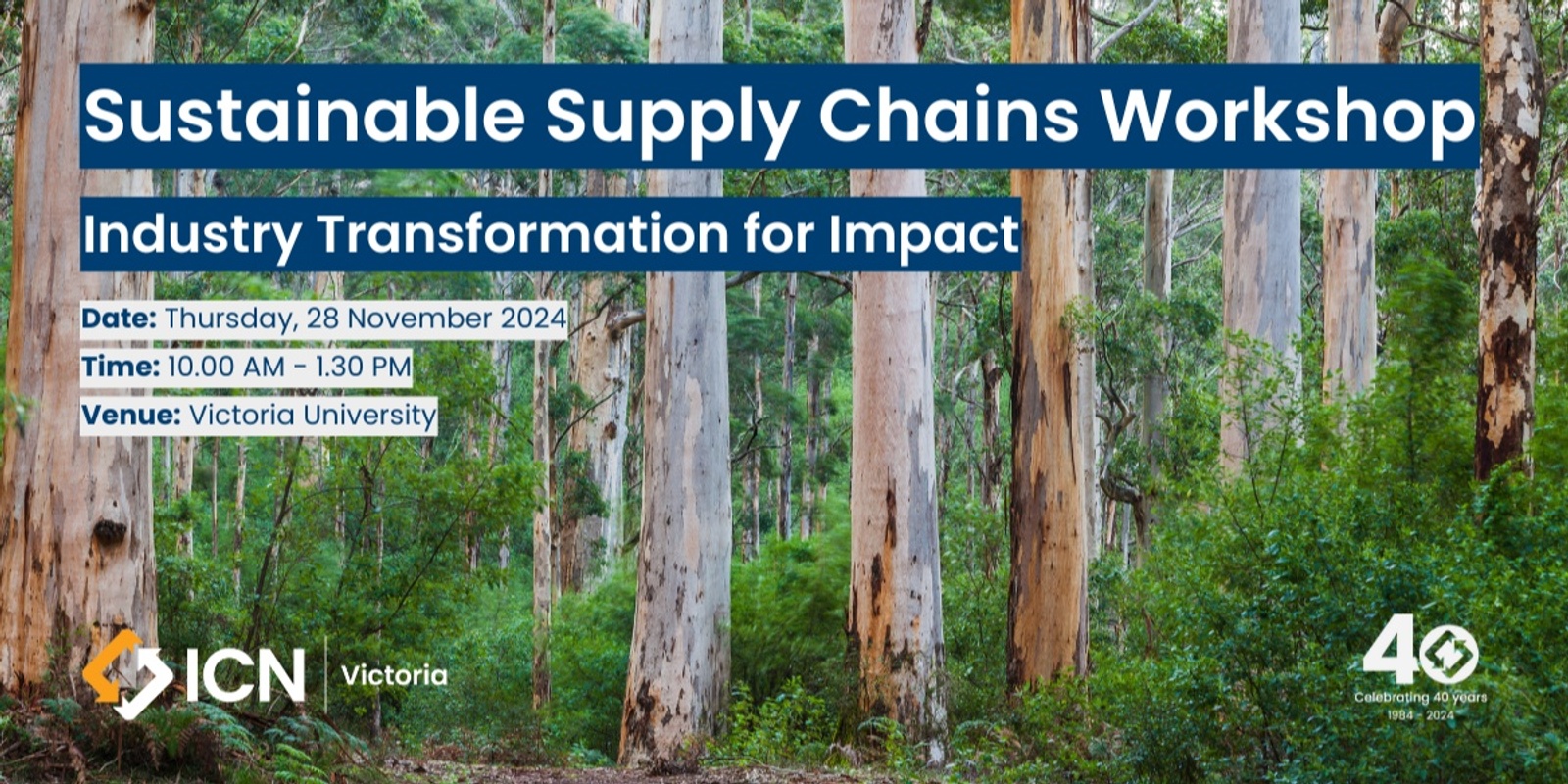 Banner image for Sustainable Supply Chains Workshop