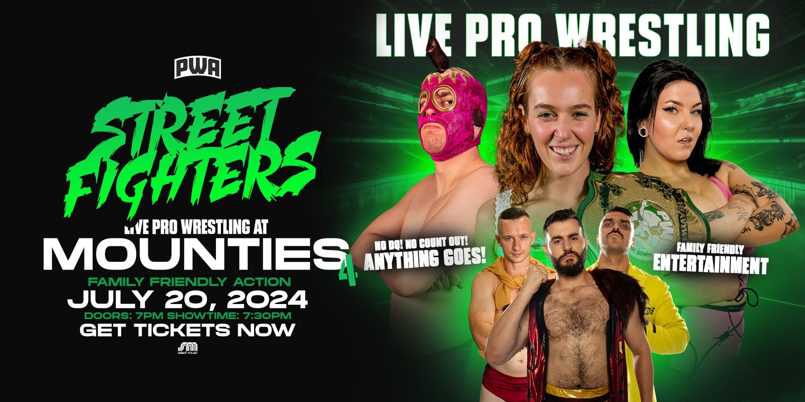 Banner image for PWA Live Pro Wrestling @ Mounties #4