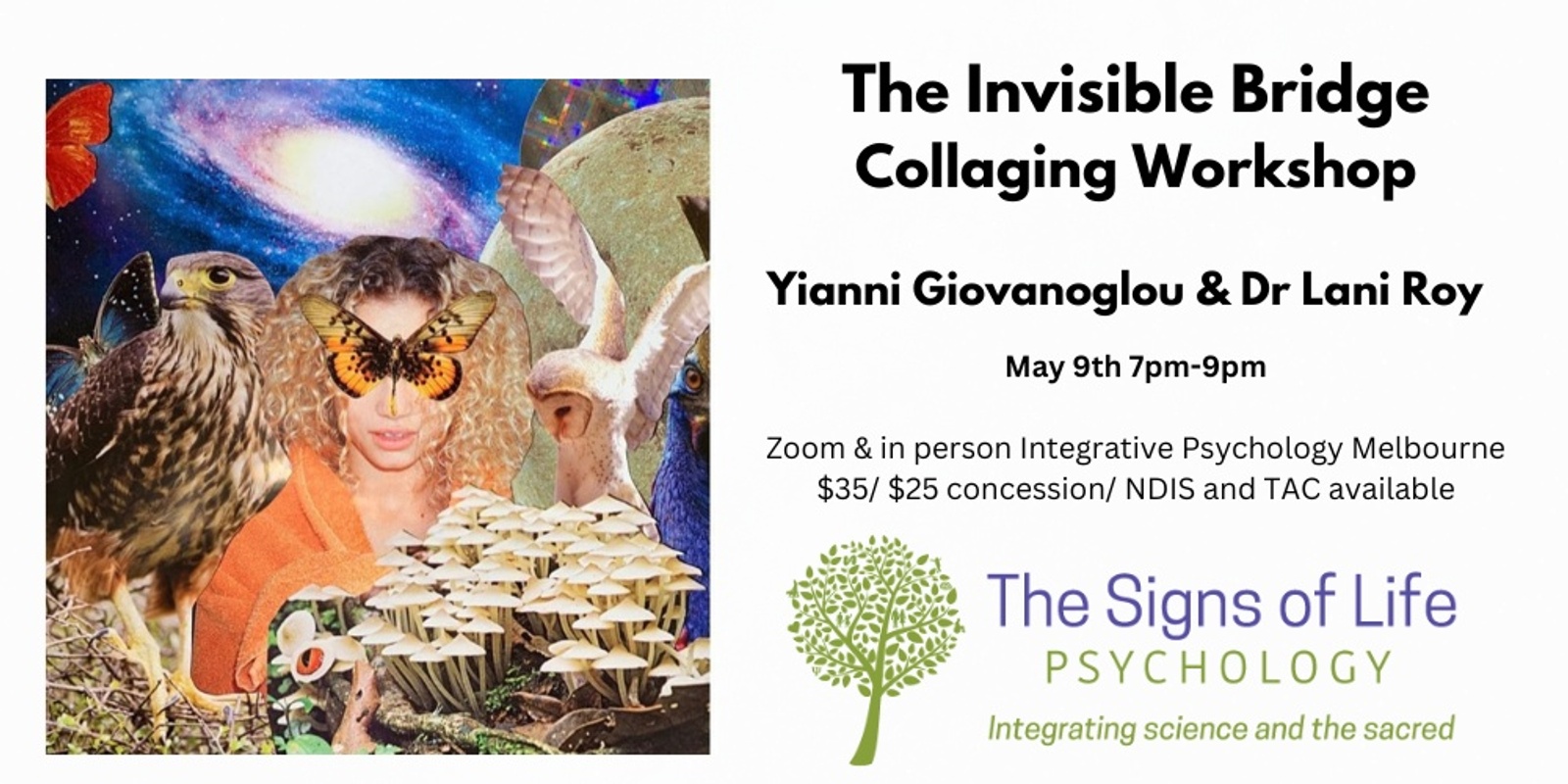 Banner image for The Invisible Bridge - Collaging Workshop