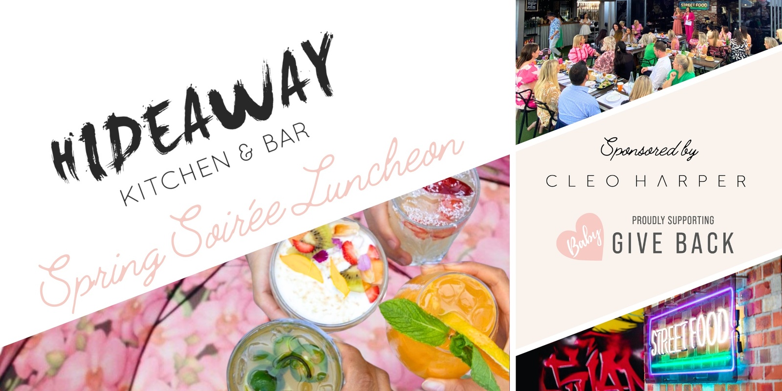 Banner image for Hideaway x Baby Give Back Spring Soirée Luncheon