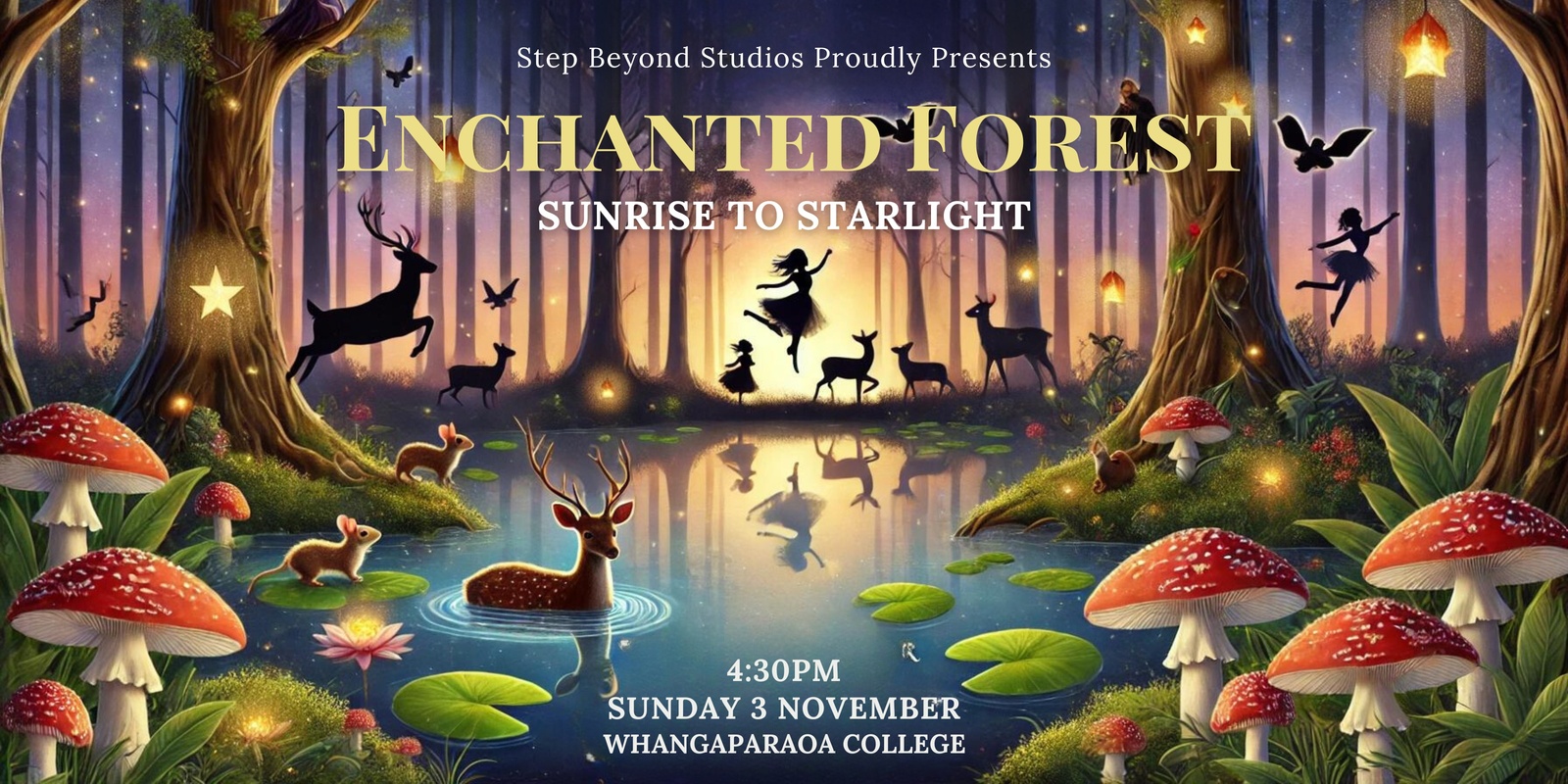 Banner image for Step Beyond Studios proudly presents 'Enchanted Forest: Sunrise to Starlight'