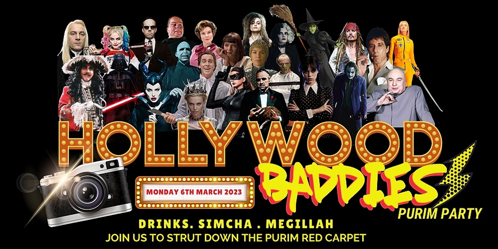 Banner image for PURIM 2023 - HOLLYWOOD BADDIES!