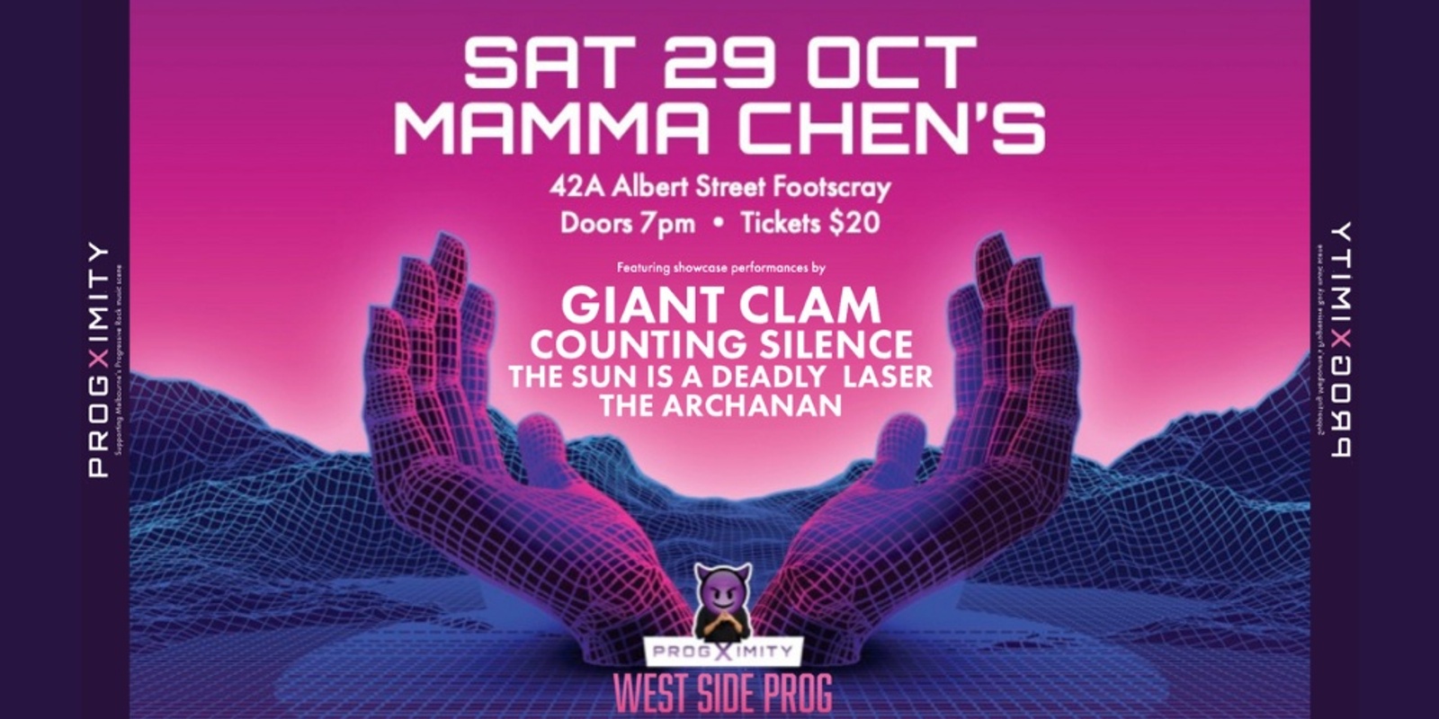 Banner image for Progximity - WEST SIDE PROG - Mamma Chen's