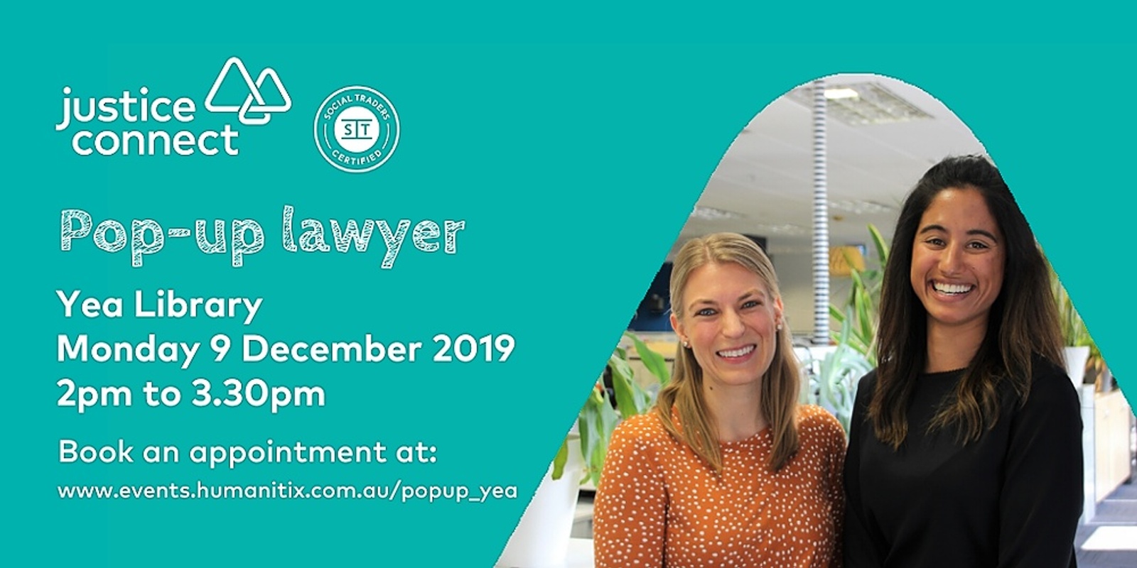 Banner image for Pop-up lawyer - Yea