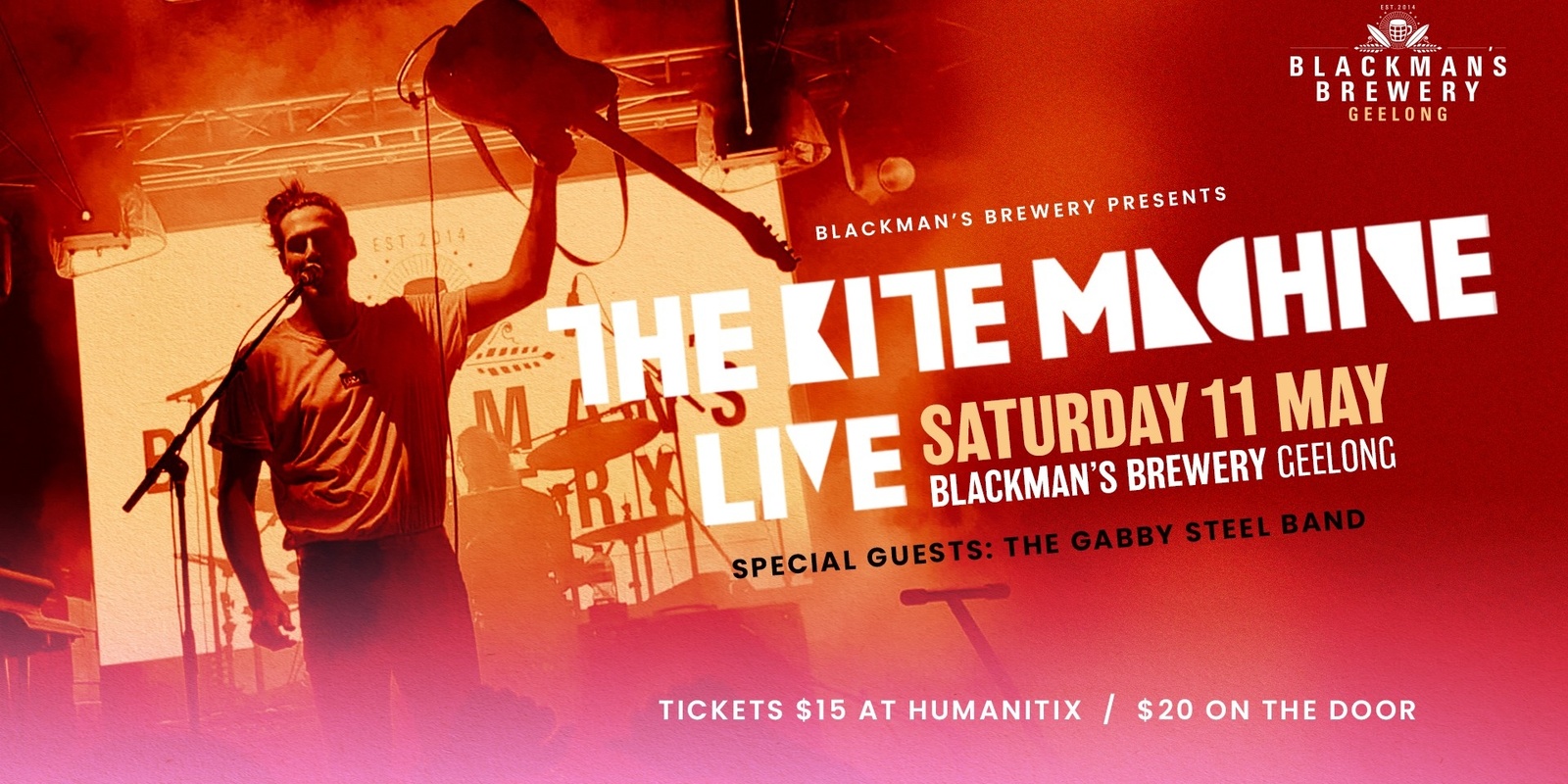 Banner image for The Kite Machine at Blackman's Brewery, Geelong