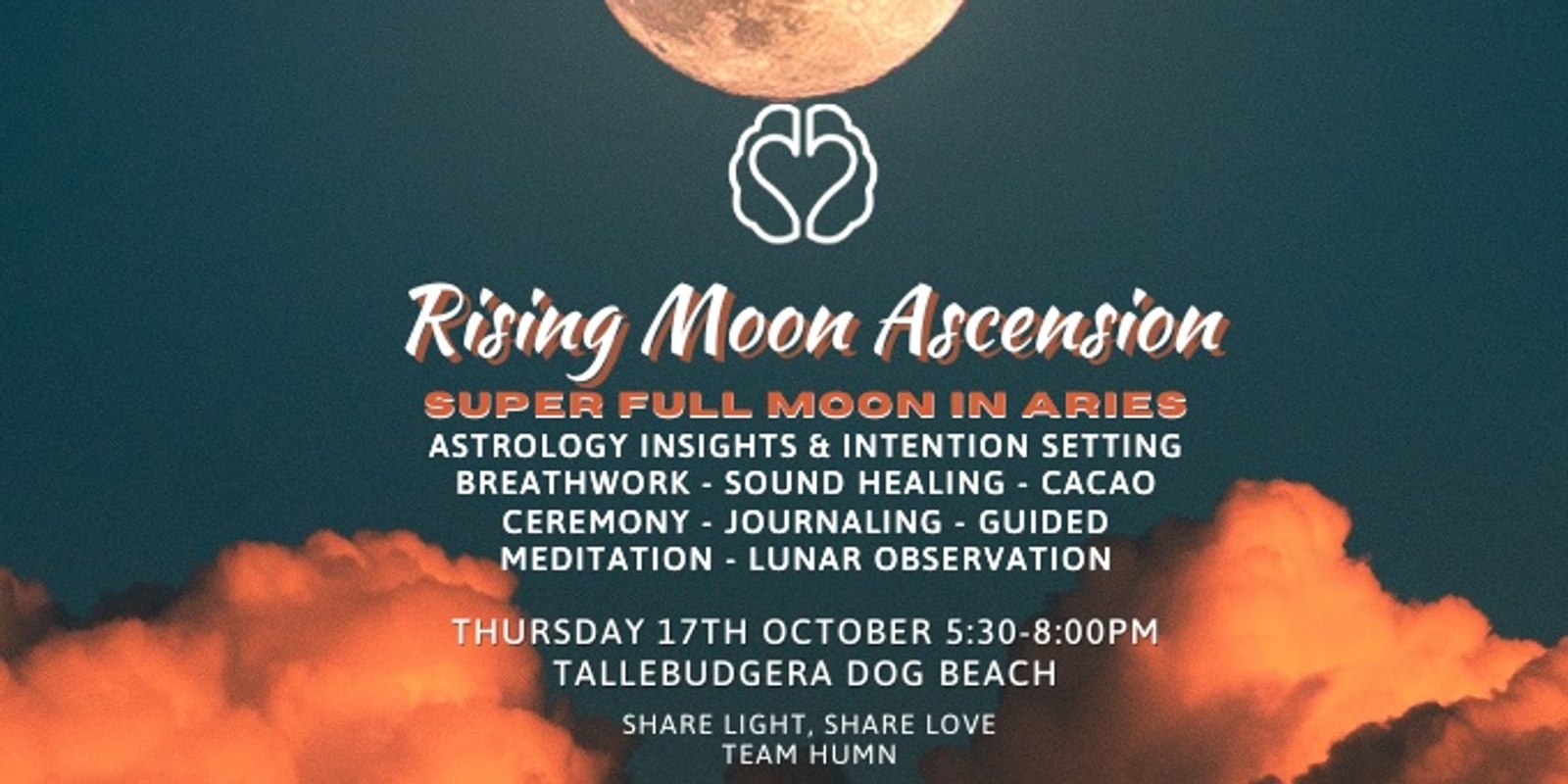 Banner image for Rising Moon Ascension - Super Moon In Aries