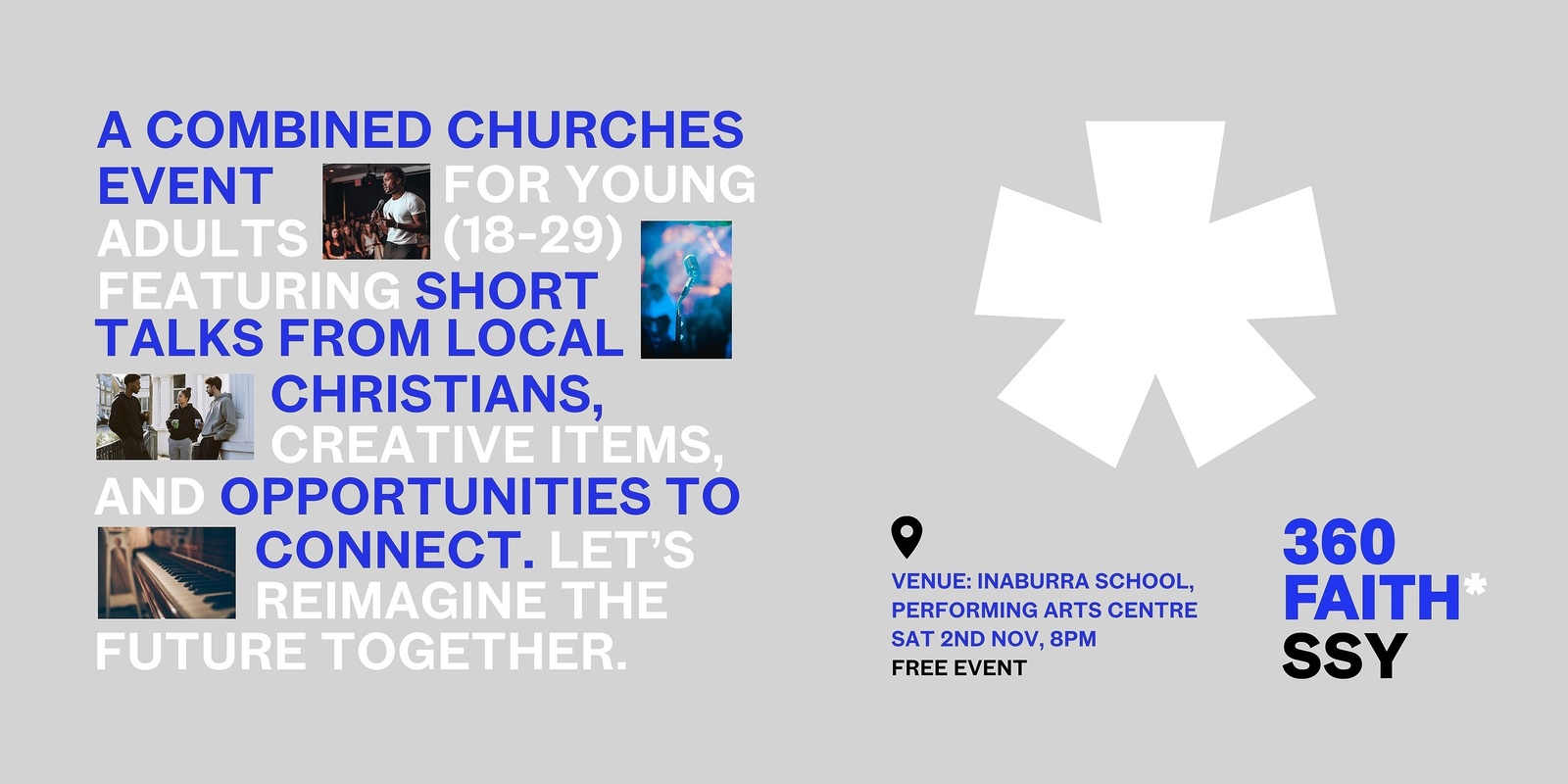 Banner image for 360 Faith: Combined Churches Young Adult Event for Southern Sydney