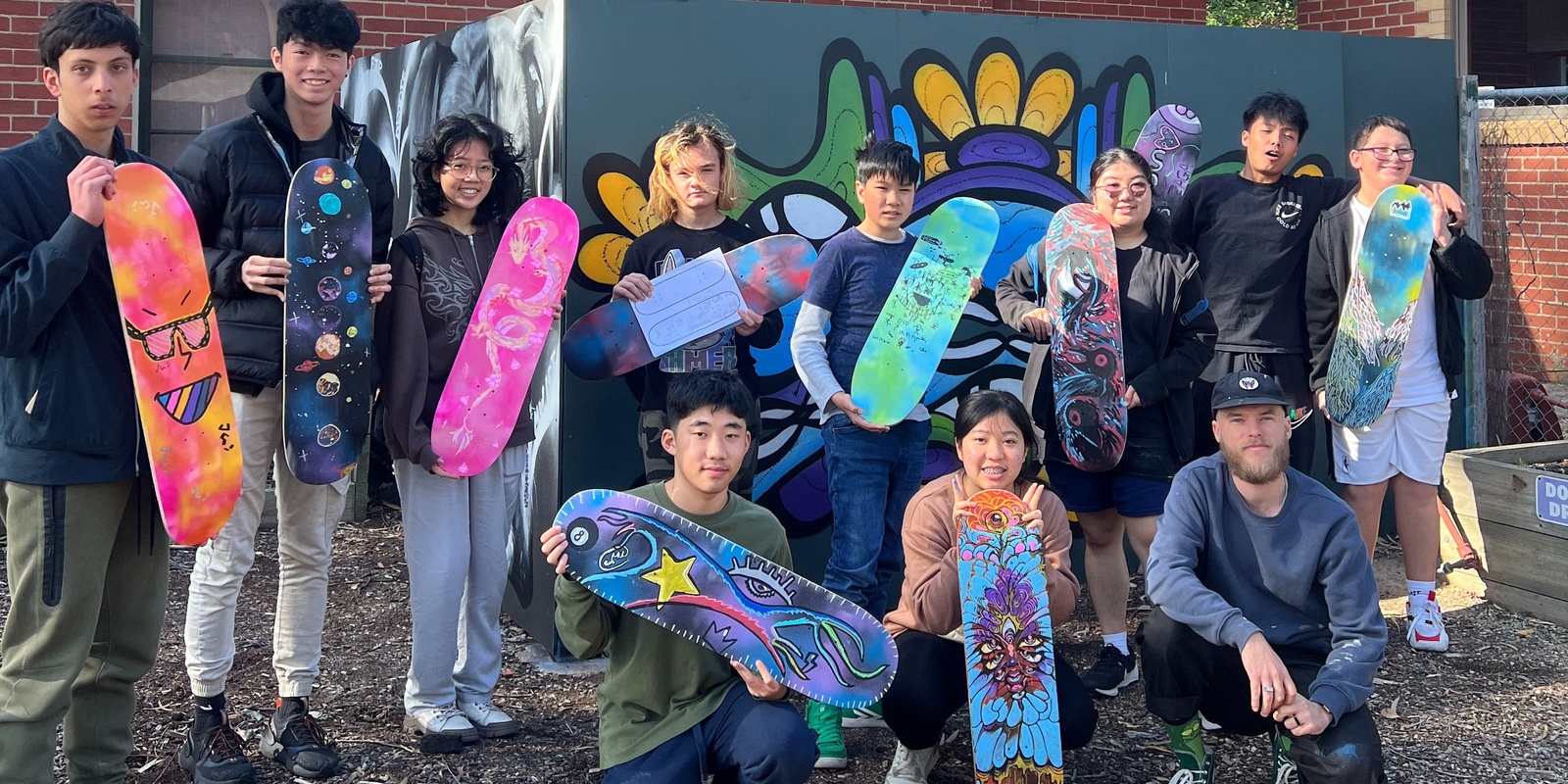 Banner image for Brimbank Youth Services presents: Skateboard Art Workshop w/ Lukas Kasper [Festive Fun Day]