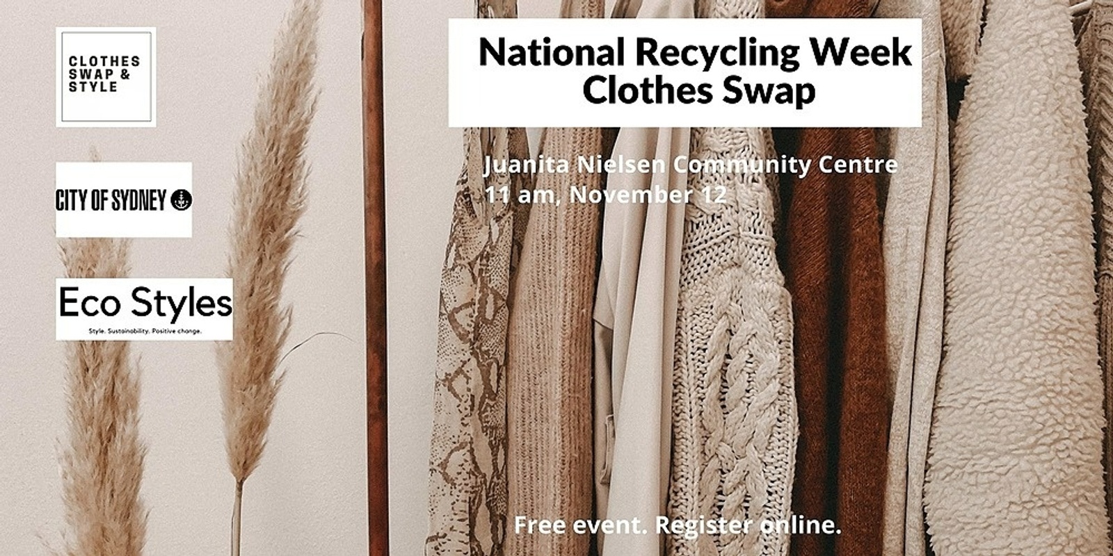 Banner image for National Recycling Week Clothes Swap 