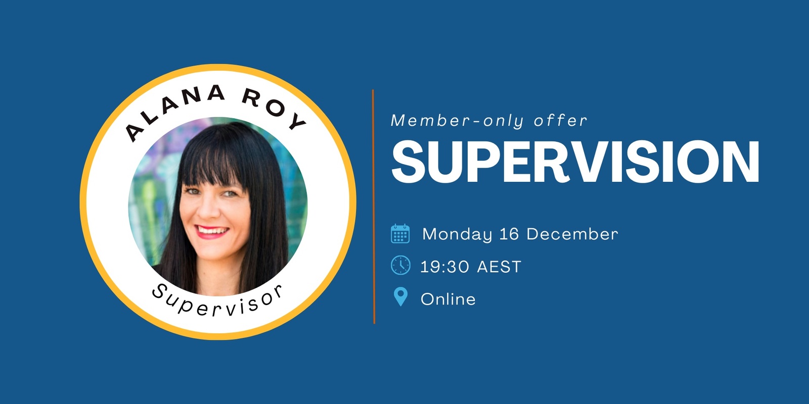 Banner image for AMAPP Peer Supervision - Dr Lani Roy