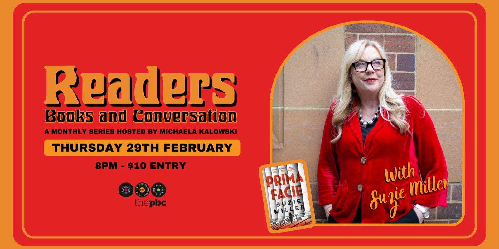 Banner image for READERS - Books and Conversation with Suzie Miller