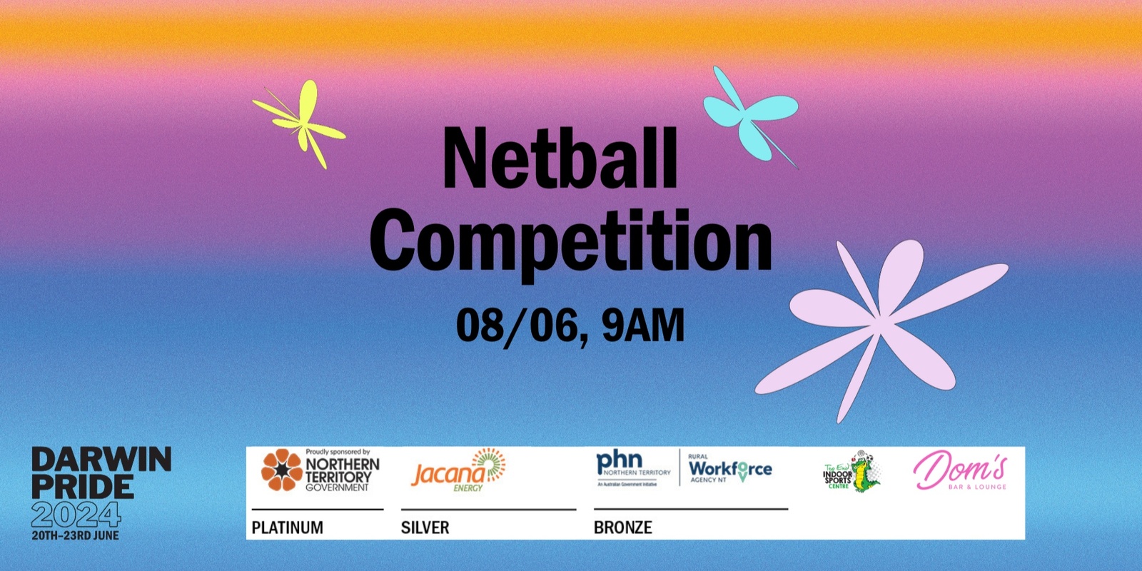 Banner image for Darwin Pride 2024 – Netball Competition and After Party