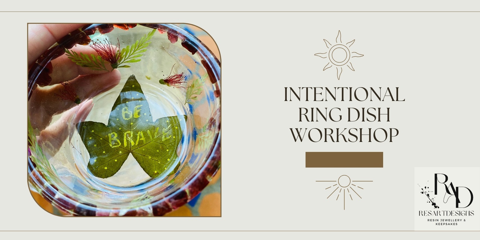 Banner image for Intentional Resin Ring Dish with Essential Oils, Crystals & Botanicals Workshop