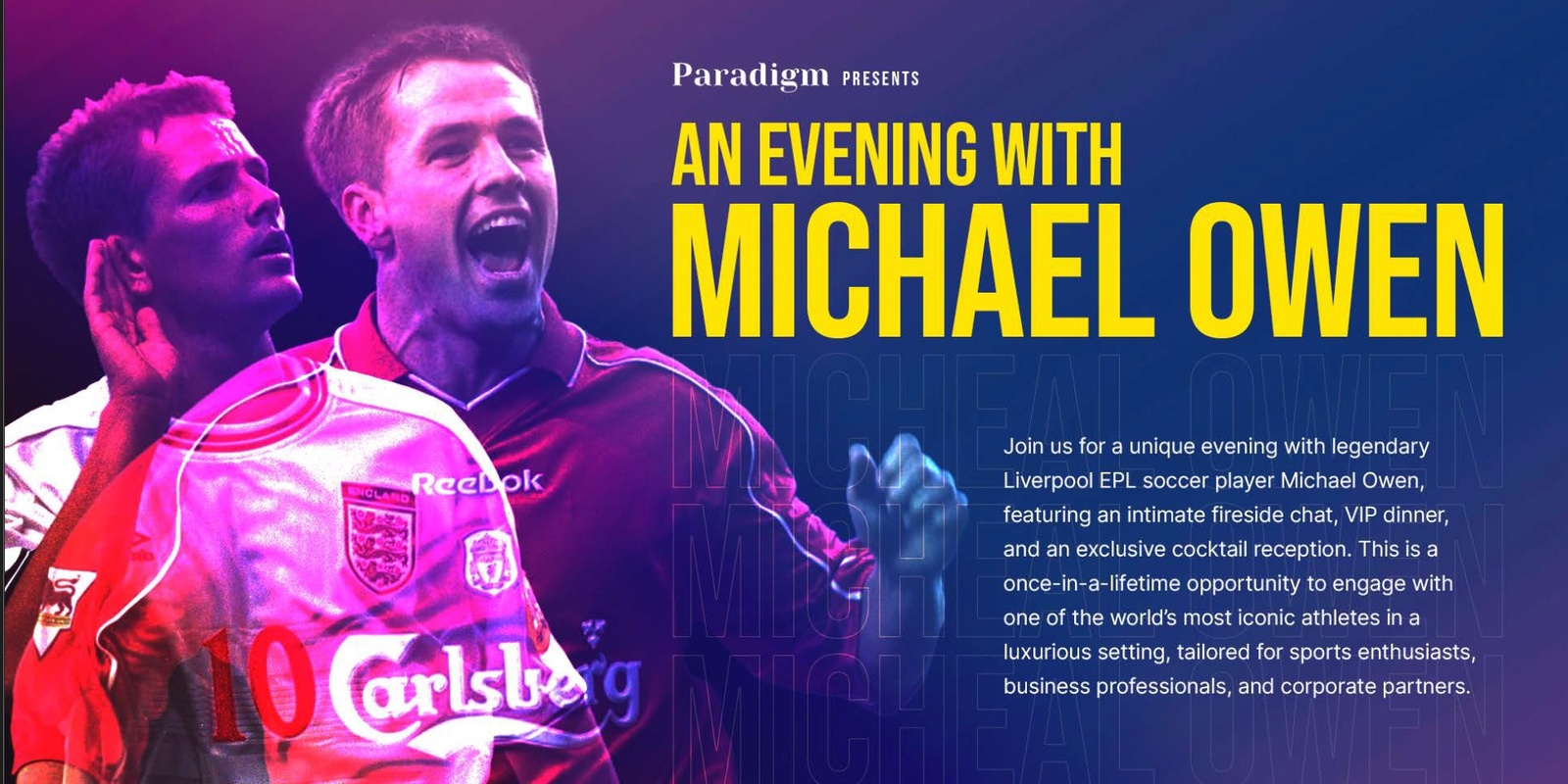 Banner image for An Evening With Michael Owen - MELBOURNE